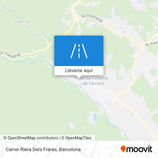 Mapa Carrer Riera Dels Frares