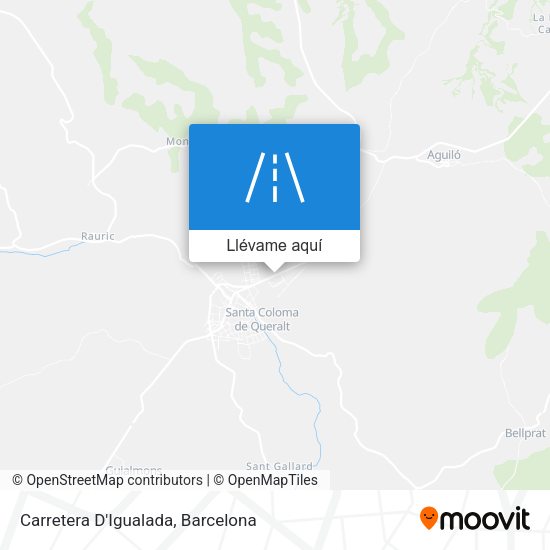 Mapa Carretera D'Igualada