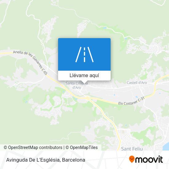 Mapa Avinguda De L'Església