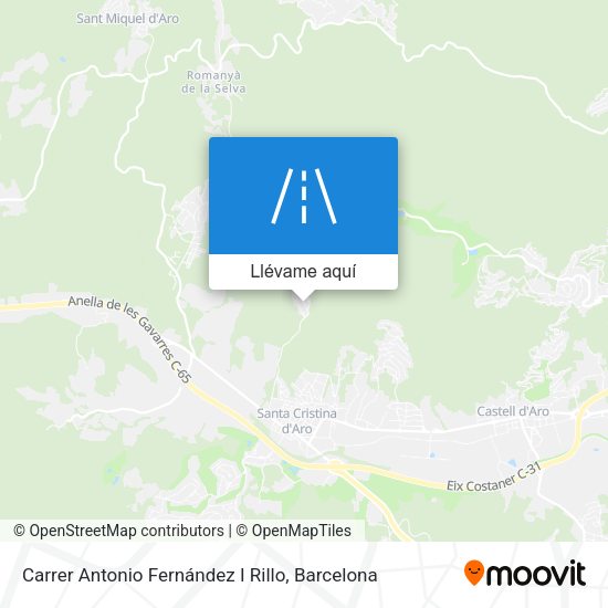 Mapa Carrer Antonio Fernández I Rillo