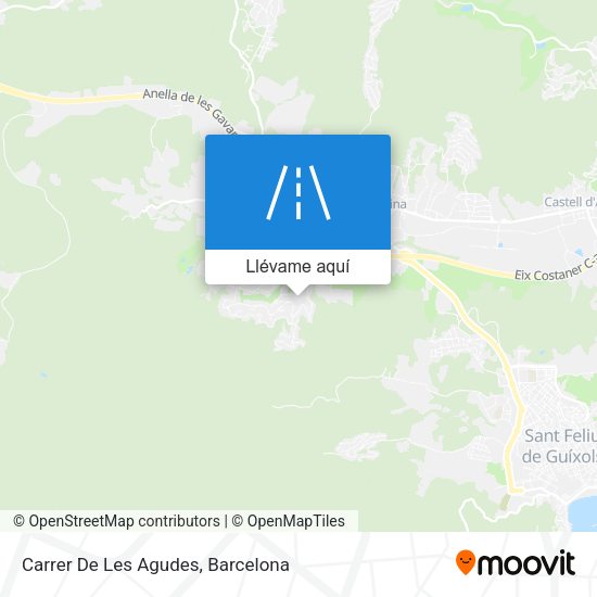 Mapa Carrer De Les Agudes