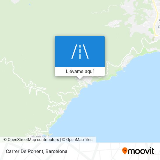 Mapa Carrer De Ponent
