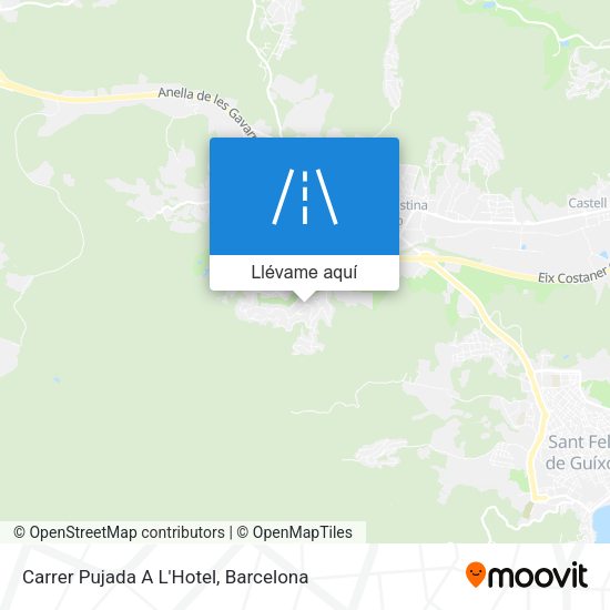 Mapa Carrer Pujada A L'Hotel