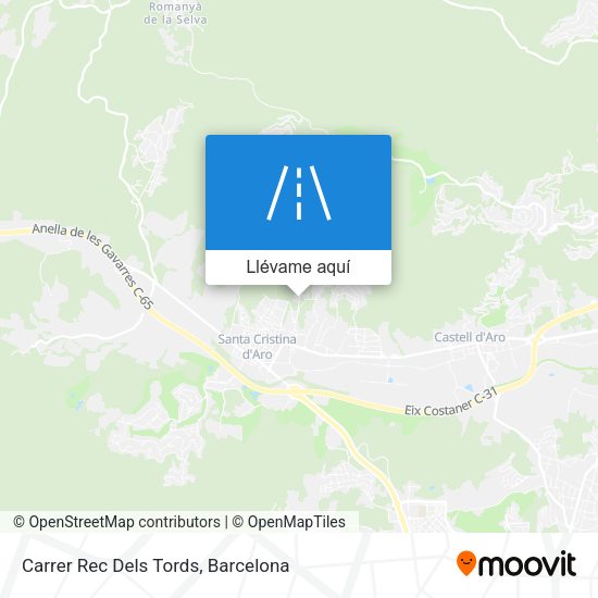 Mapa Carrer Rec Dels Tords