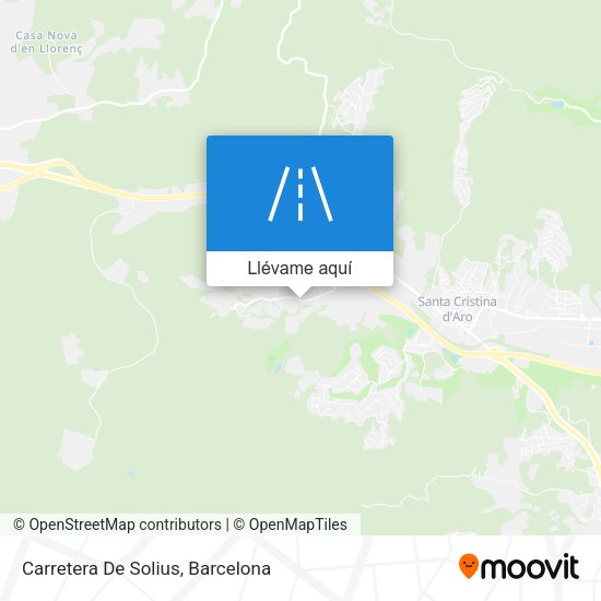 Mapa Carretera De Solius