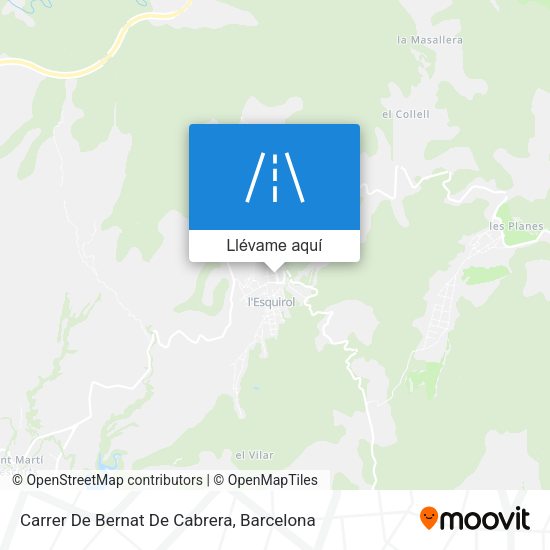 Mapa Carrer De Bernat De Cabrera
