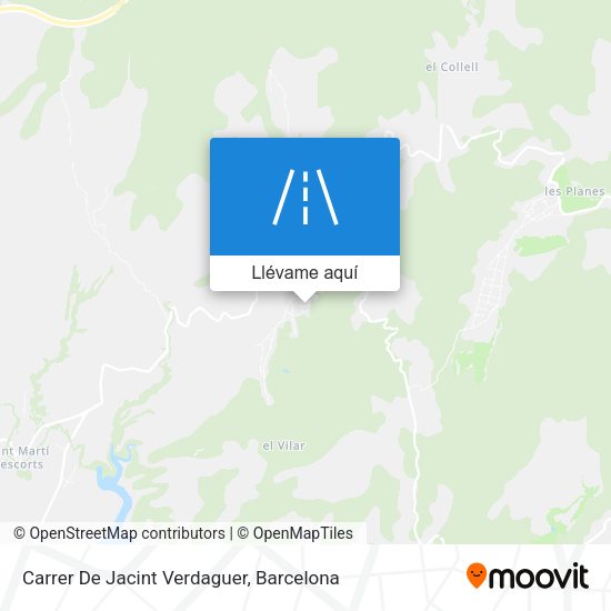 Mapa Carrer De Jacint Verdaguer
