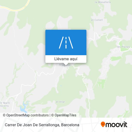 Mapa Carrer De Joan De Serrallonga
