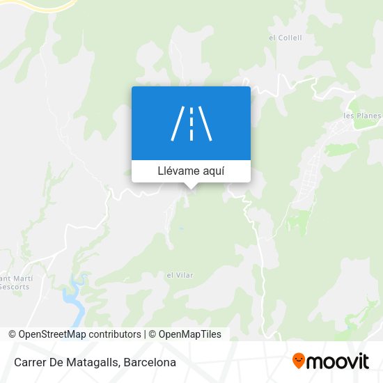 Mapa Carrer De Matagalls
