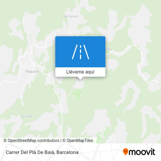 Mapa Carrer Del Plà De Baià
