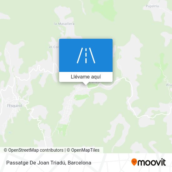 Mapa Passatge De Joan Triadú