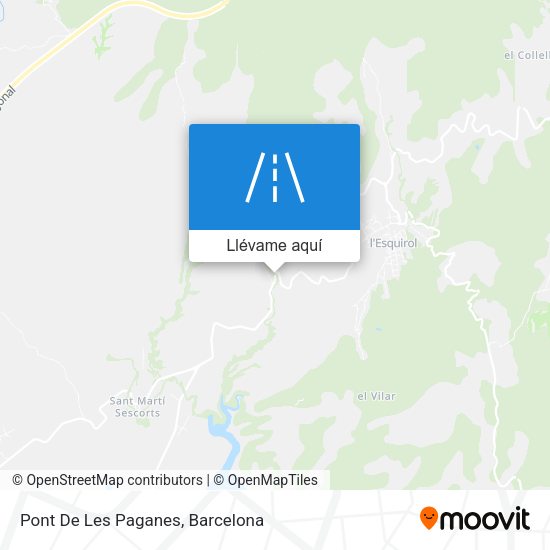 Mapa Pont De Les Paganes