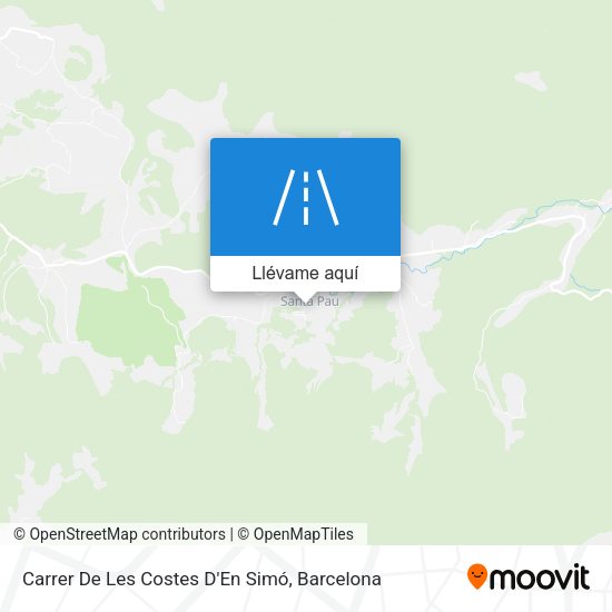 Mapa Carrer De Les Costes D'En Simó