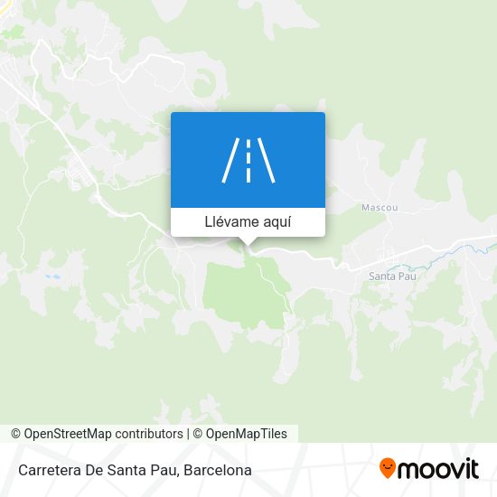 Mapa Carretera De Santa Pau