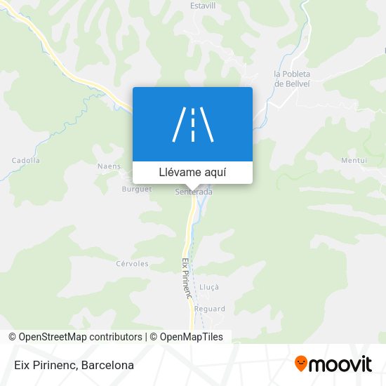 Mapa Eix Pirinenc