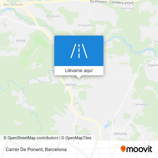 Mapa Carrer De Ponent