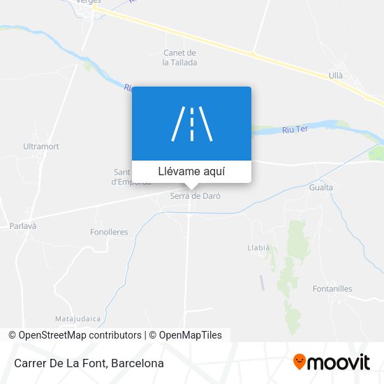 Mapa Carrer De La Font