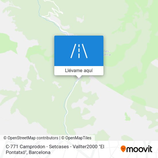 Mapa C-771 Camprodon - Setcases - Vallter2000 "El Pontatxó"