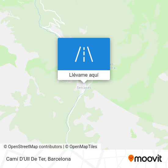 Mapa Camí D'Ull De Ter