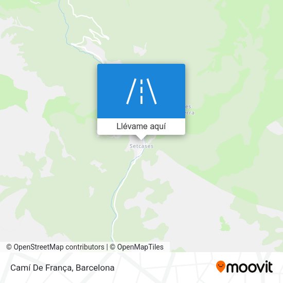 Mapa Camí De França