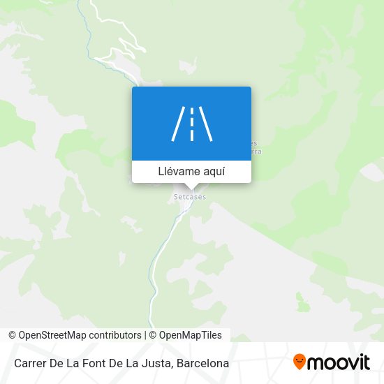 Mapa Carrer De La Font De La Justa