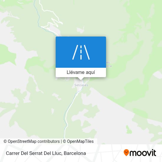 Mapa Carrer Del Serrat Del Lluc