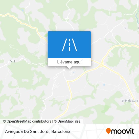 Mapa Avinguda De Sant Jordi
