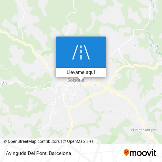 Mapa Avinguda Del Pont