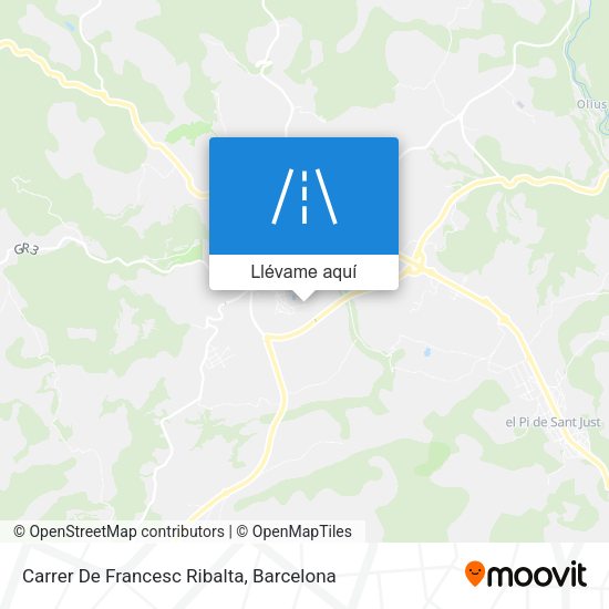 Mapa Carrer De Francesc Ribalta
