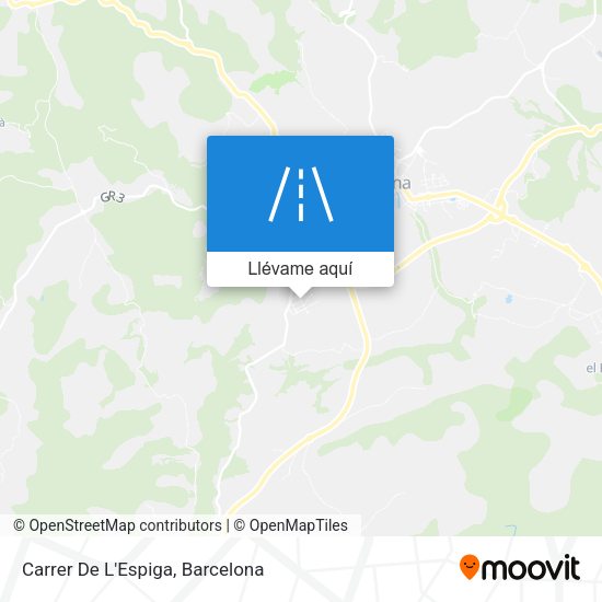 Mapa Carrer De L'Espiga