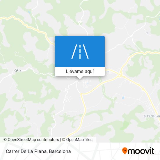 Mapa Carrer De La Plana