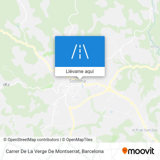 Mapa Carrer De La Verge De Montserrat