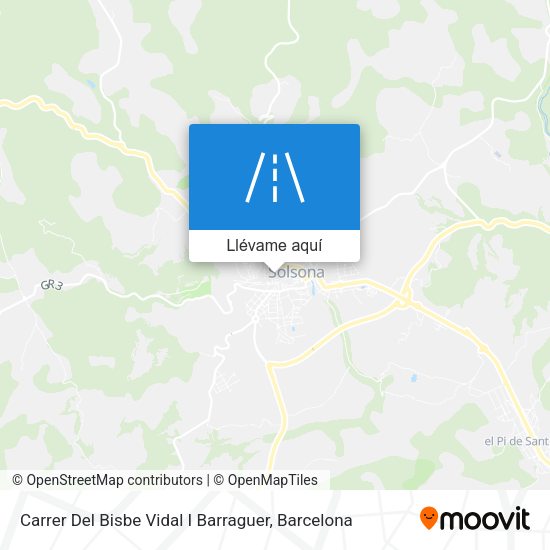 Mapa Carrer Del Bisbe Vidal I Barraguer