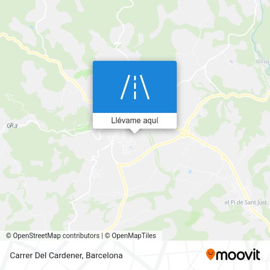 Mapa Carrer Del Cardener