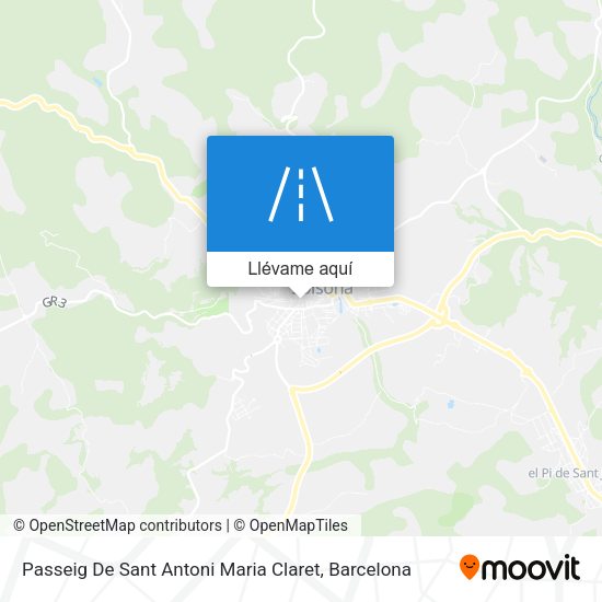 Mapa Passeig De Sant Antoni Maria Claret