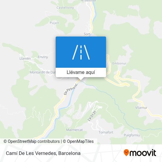 Mapa Camí De Les Vernedes