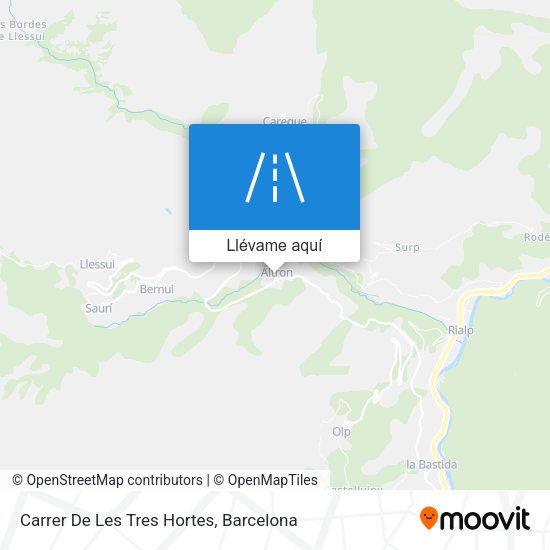 Mapa Carrer De Les Tres Hortes