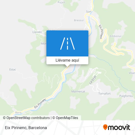 Mapa Eix Pirinenc