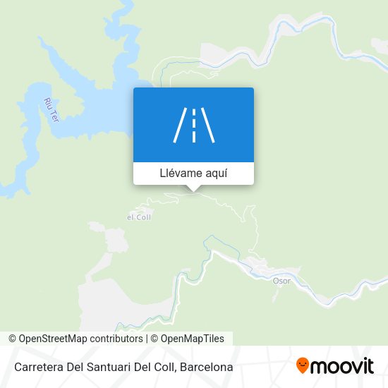 Mapa Carretera Del Santuari Del Coll