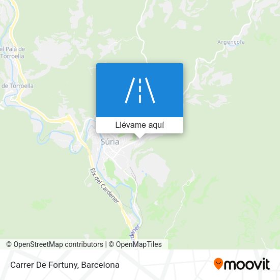 Mapa Carrer De Fortuny