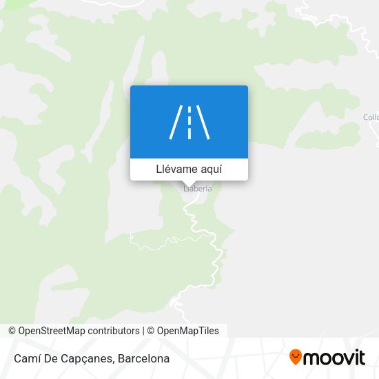 Mapa Camí De Capçanes