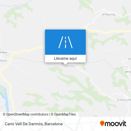 Mapa Camí Vell De Darmós