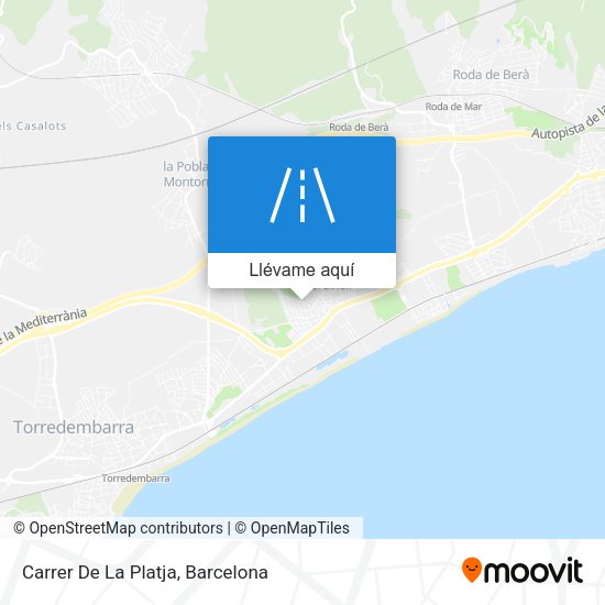 Mapa Carrer De La Platja