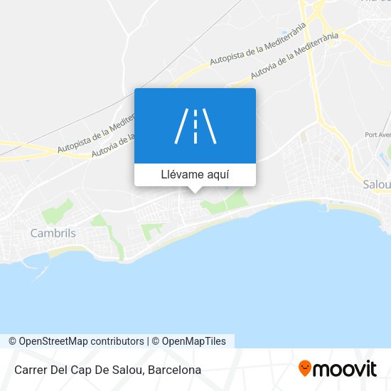 Mapa Carrer Del Cap De Salou