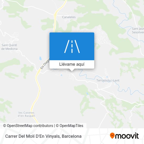 Mapa Carrer Del Molí D'En Vinyals