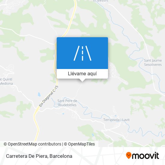 Mapa Carretera De Piera