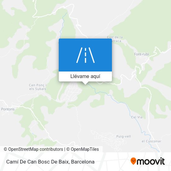 Mapa Camí De Can Bosc De Baix