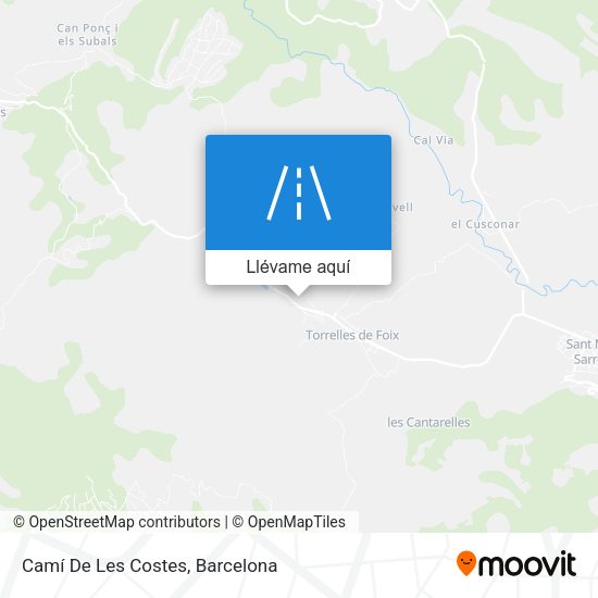 Mapa Camí De Les Costes