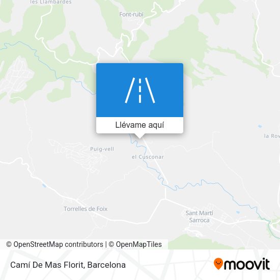 Mapa Camí De Mas Florit