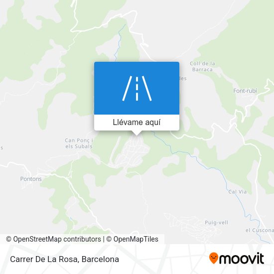 Mapa Carrer De La Rosa